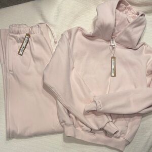 SKIMS 🩷Barley Pink Pullover Hoodie and Pants